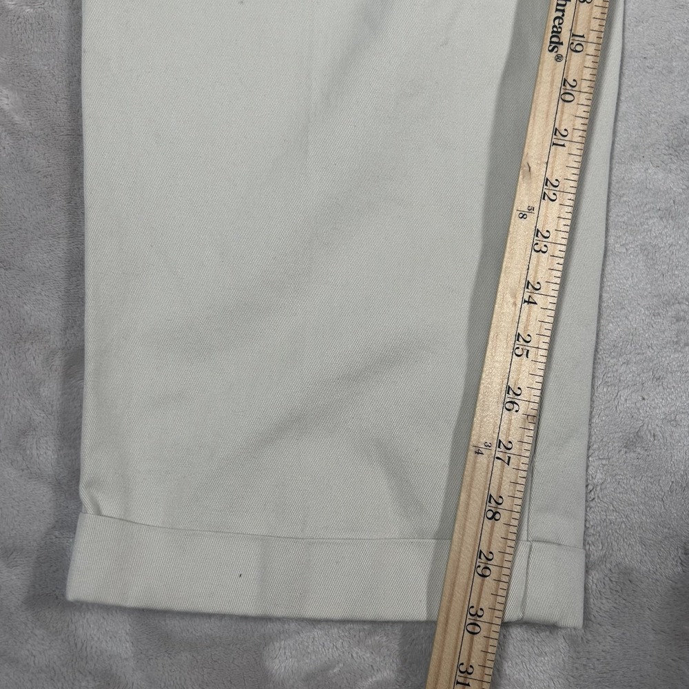 VTG 90s Polo Ralph Lauren Hammond Pant Men 42x30 Khaki Classic Chino Pleated - Picture 13 of 16